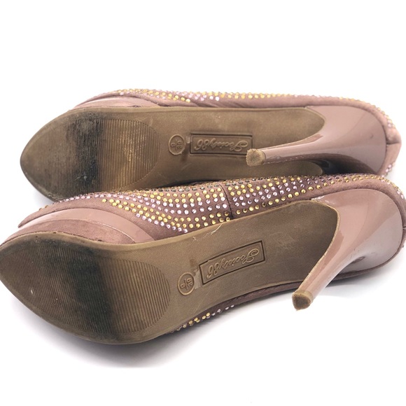 Society 86 Gem Encrusted Satin Heels size 9 - Picture 8 of 9